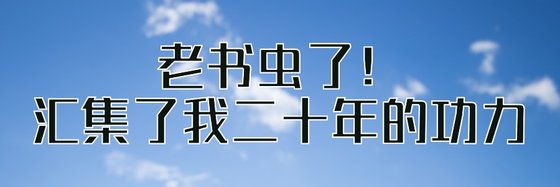 老书虫了！汇集了我二十年的功力